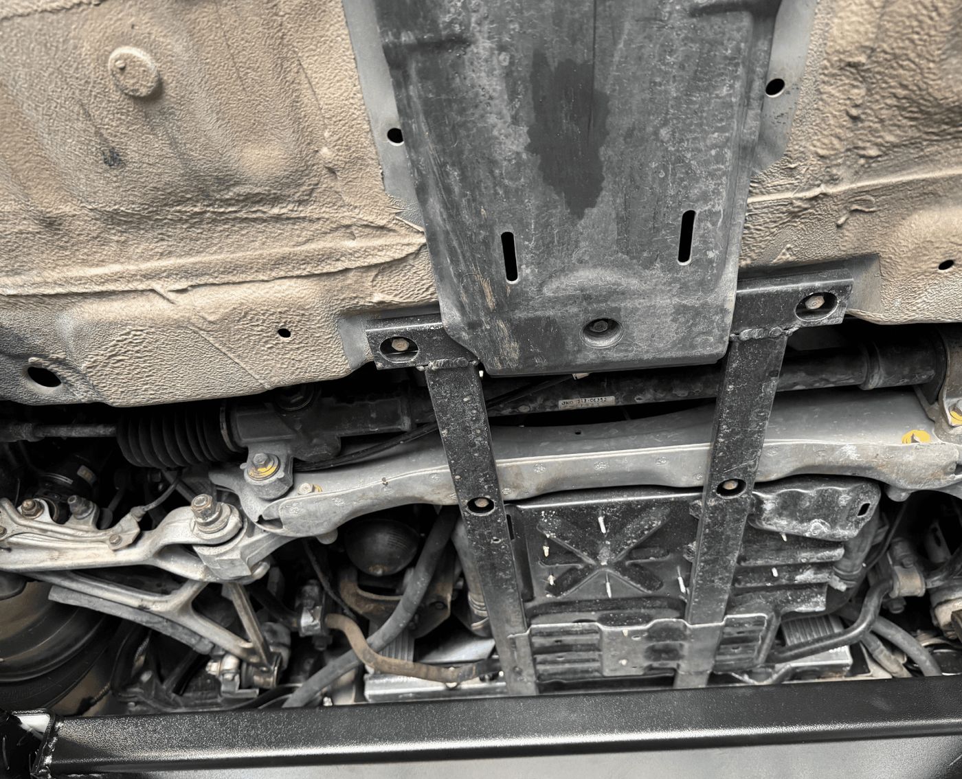 Underside of the NSX showing the transaxle